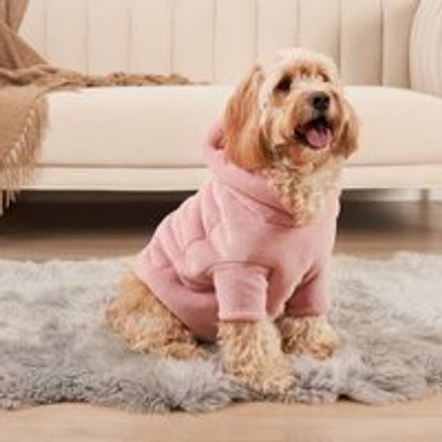 OHS Dog Hoodie Blanket, Blush - Small - Pink