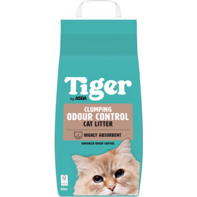 Tiger by ASDA Tiger Clumping Odour Control Cat Litter 8 Litres