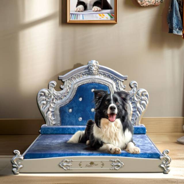 Xl orthopedic washable dog bed with removable cover wooden bed frame large sized