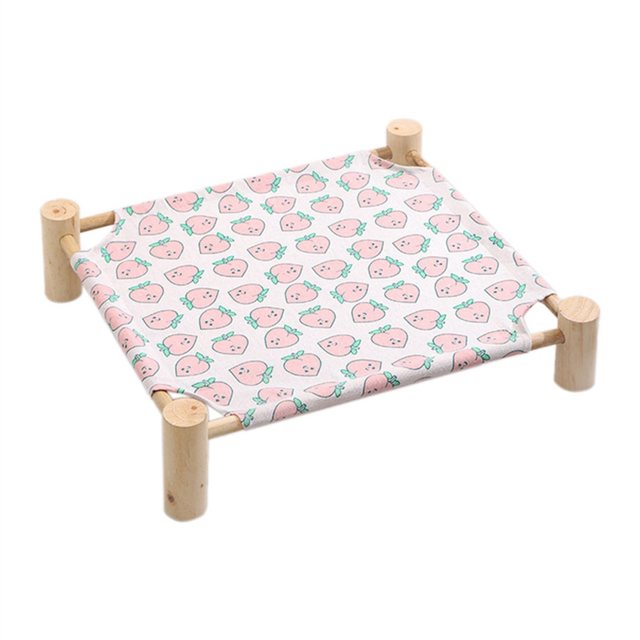 Cat and Dog Hammock Bed Wooden Elevated Cooling A