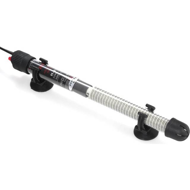 Submersible Heater Heating Rod for Aquarium Glass Fish Tank Temperature Adjustment 220-240V 200 black