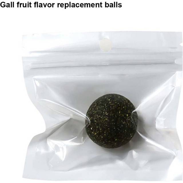(Gall fruit, bags) Catnip Toys Silvervine Balls Teeth Cleaning Dental Wall Treats Extra Cat Energy Ball Edible
