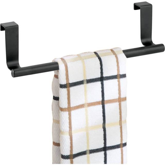 Kitchen Bathroom Stainless Steel Over Cabinet Towel Bar Holder Over Door Towel Rack