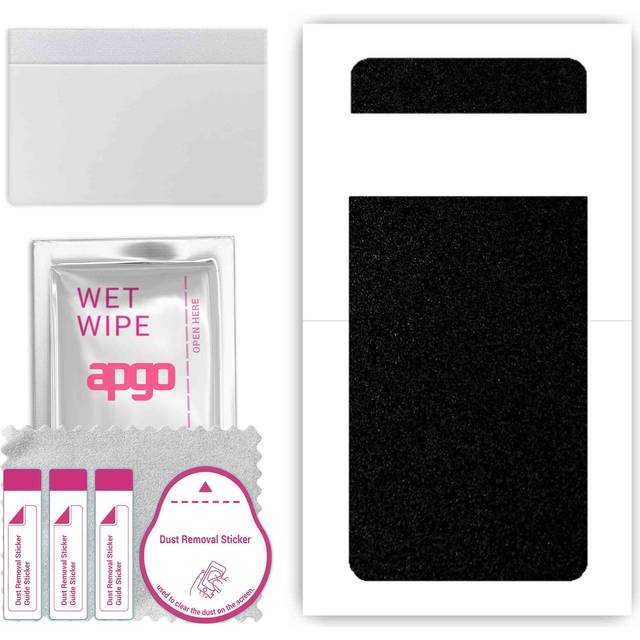 apgo Protective Skin Sticker for the back compatible with Google Pixel 6 Pro, Wrap Film, Foil, Vinyl - Pattern Matte Black