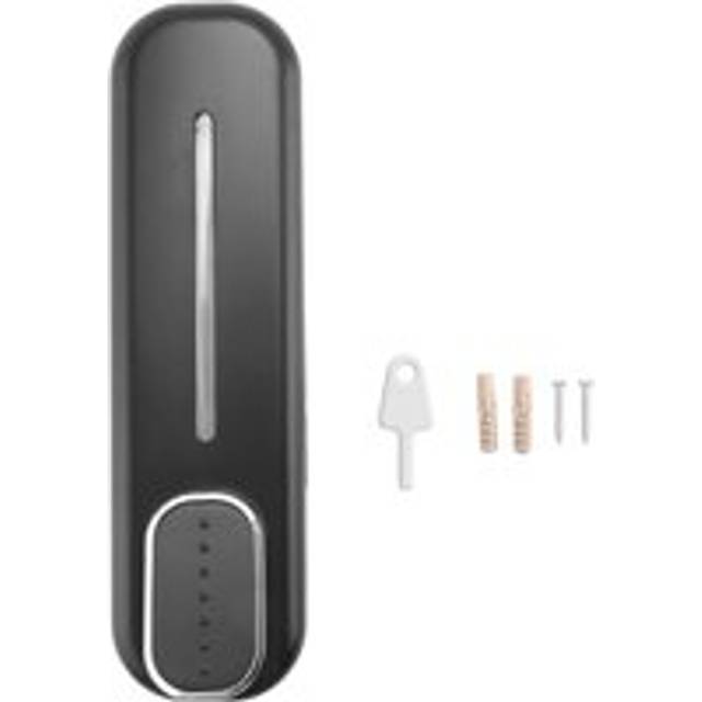 Tlily - Soap Dispenser Wall Mount, 350Ml Hand Liquid Shampoo Shower Gel for Bathroom Kitchen Office Black