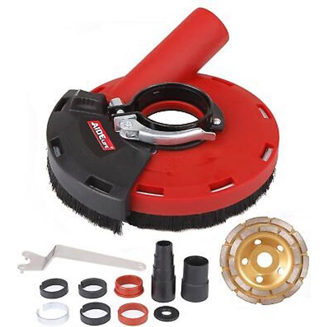 Aidelife Surface grinding Dust Shroud for Angle grinders 115mm125mm+Diamond grinding cup Wheel 125mm