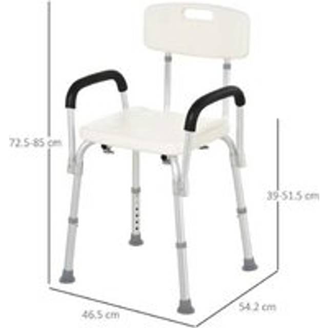 Homcom Deluxe Adjustable Shower Bench | Wowcher