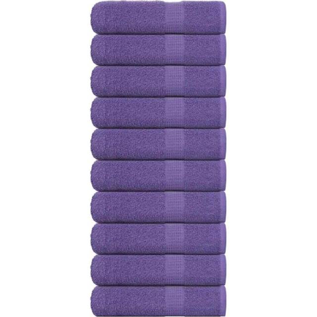 Duschhanddukar 10 st lila 70x140 cm 360 gsm 100% bomull