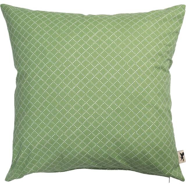 Almedahls Prickruta kuddfodral 47x47 cm Grön