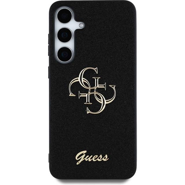 Samsung Galaxy S25+ Guess Fixed Glitter 4G Metal Logo Skal - Svart