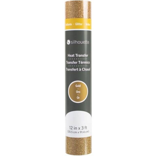 Silhouette Glitter Heat Transfer - 30.5 cm x 0.9 m - Gold