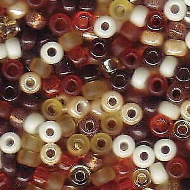 Miyuki Round Seed Beads Size 8/0 22g Wheat Berry Mix