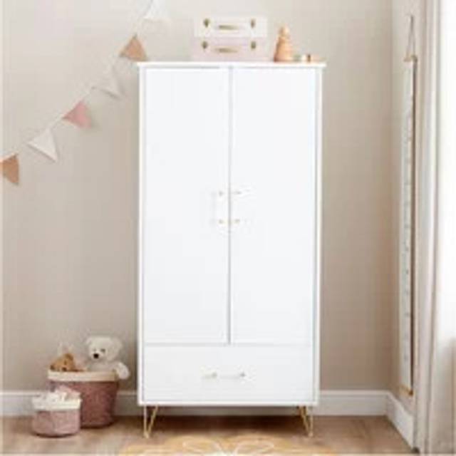 Babymore Kimi Nursery Wardrobe - Acrylic, White