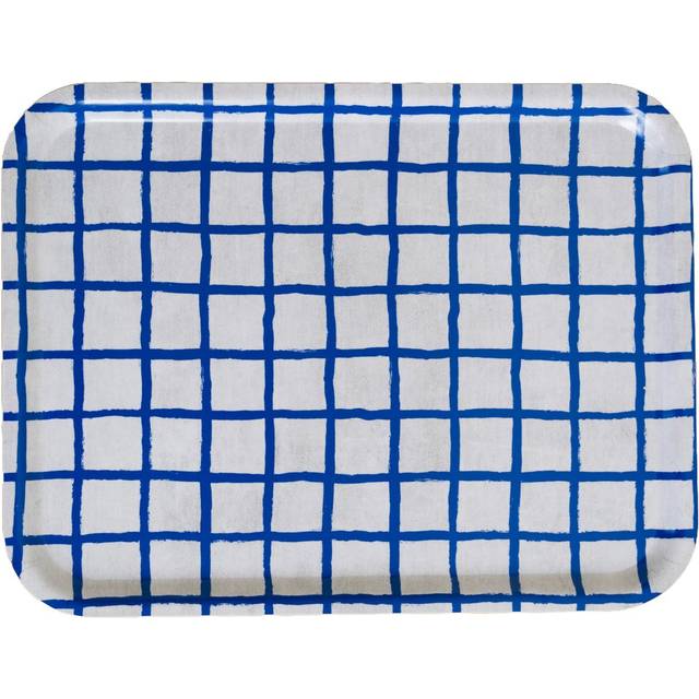 Fine Little Day Rutig bricka 33x43 cm Blue