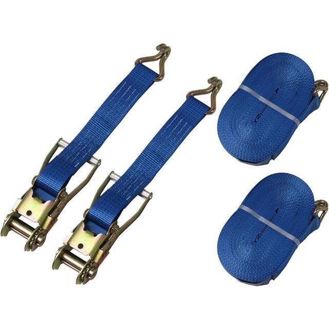 Ratchet Straps 50MM 5T 6M X2 (Tie Down Heavy Duty Claw Hook Recovery)