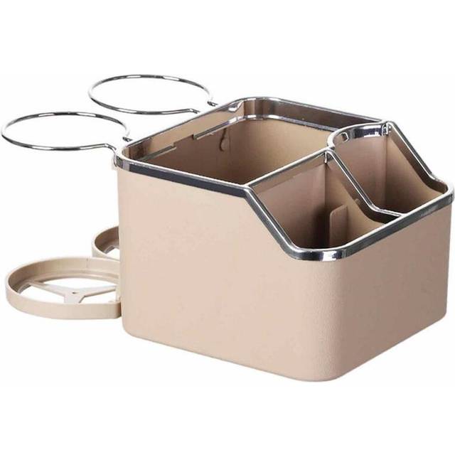 (Brown) Car Armrest Cup Holder Auto Interior Storage Organizer Car Essentials