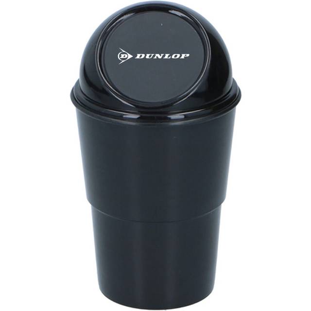 (Black) Car Mini Bin Cup Holder Portable Small Plastic Trash Can Home Office Bedroom