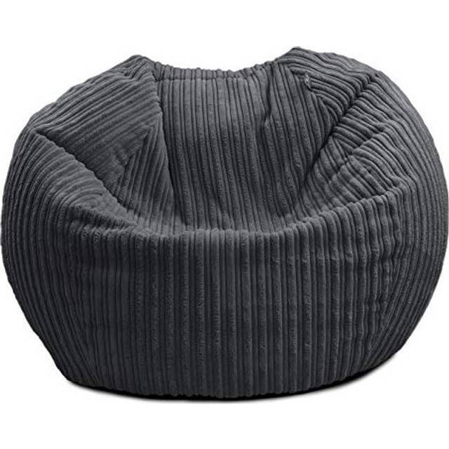 rucomfy Kids Slouch Jumbo Cord Bean Bag - Grey