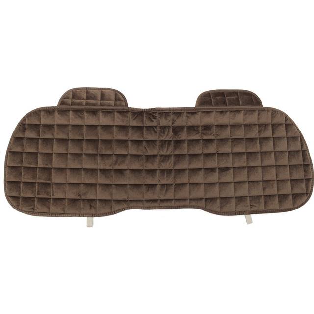 (Brown) Universal Square Wistiti Sponge Rear Back Row Car Seat Cover Protector Mat Auto Chair Cushion