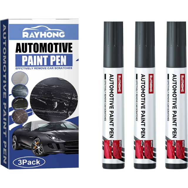 (Black 3pack) Car paint touch-up pen, paint scratch repair pen, trace paint repair pen