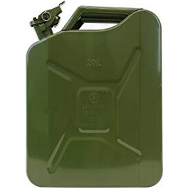Streetwize - 20L Metal Jerry Can, Green - Fuel Storage, Petrol Can, Diesel Can, Water Storage Container (SWJC20)