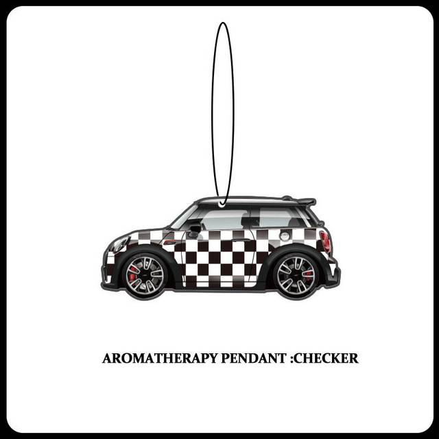 (Checker) For Mini Cooper F56 R55 R60 Universal Car Aromatherapy Pendant Fragrant