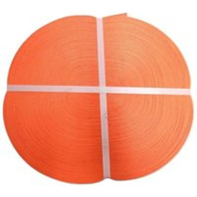 100M Coil of Orange 35MM x 3000KG Polyester Lashing Webbing - 100 Metre Straps Tie Down Belt Ratchet