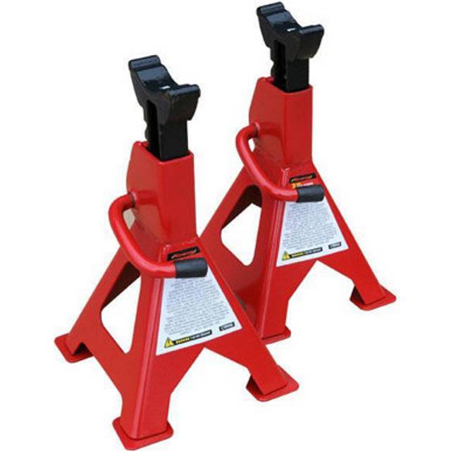 3T TON AXLE STAND TONNE RATCHET ACTION FIXED STANDS PAIR WARRANTY CT0965