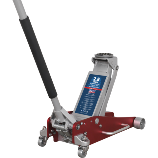 Sealey RJAS2500 Trolley Jack 2.5tonne Aluminium/Steel Rocket Lift