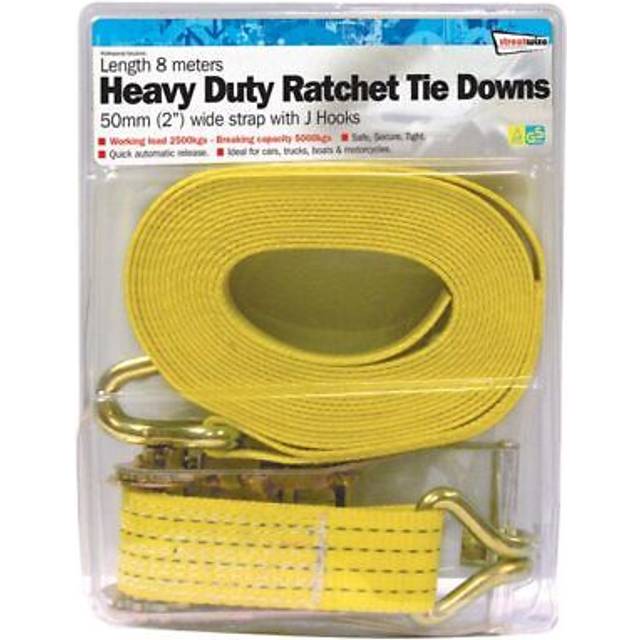 Streetwize 8 Metre H. Duty Commercial Ratchet Tie Down(50mm Wide) | Euro Car Parts
