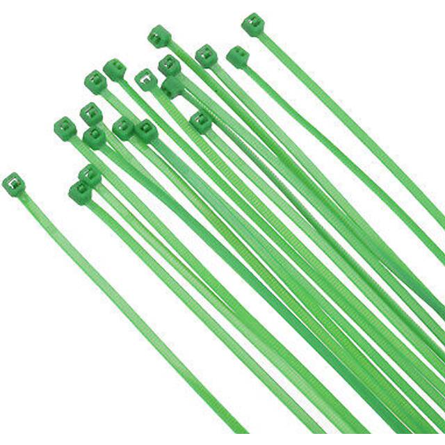 100pcs Cable Zip Ties 12 Inch, 30 Lbs Nylon Wire Ties Heavy Duty Green
