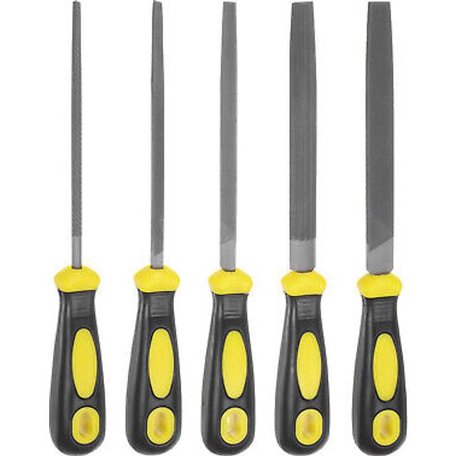 5pcs Metal File Set 6 High Carbon Steel Hand Rasp Files With Plastic Handle