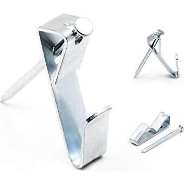 Picture Hanging Hooks 30 lb - Professional Picture Hangers for Drywall with Wall Nails - 100 Pack