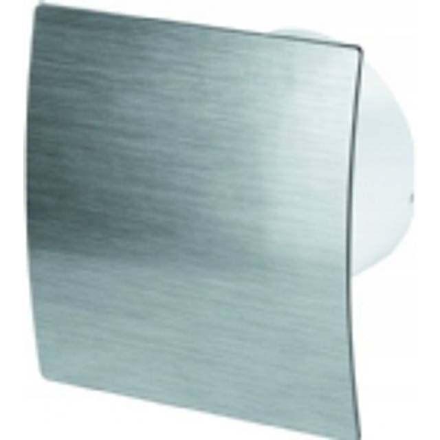 Bathroom Extractor Fan 125mm With Brushed Silver Front Panel Modern Ventilator