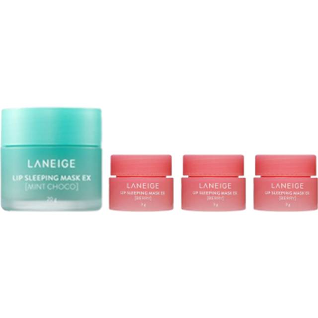 LANEIGE - Lip Sleeping Mask EX - 20g - Mint Choco (1ea) + Lip Sleeping Mask EX - 3g - Berry (3ea) Set