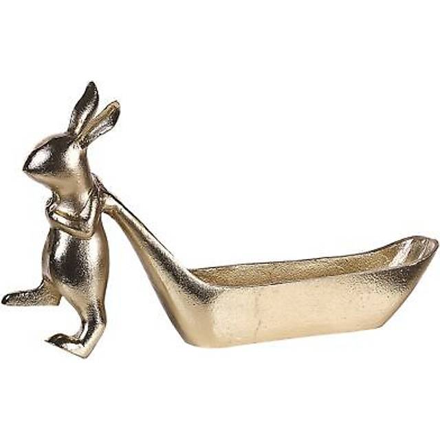 Trinket Dish Rabbit PROGO Metal Gold