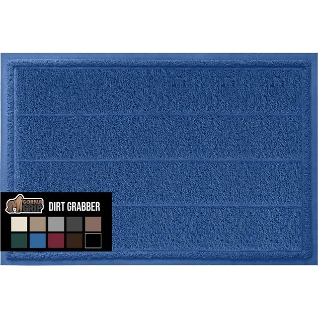 Gorilla Grip Dirt Grabber Mesh Door Mat  LowProfile  Stain and Fade Resistant Heavy Duty Quick Dry Striped Doormat  Mats for In