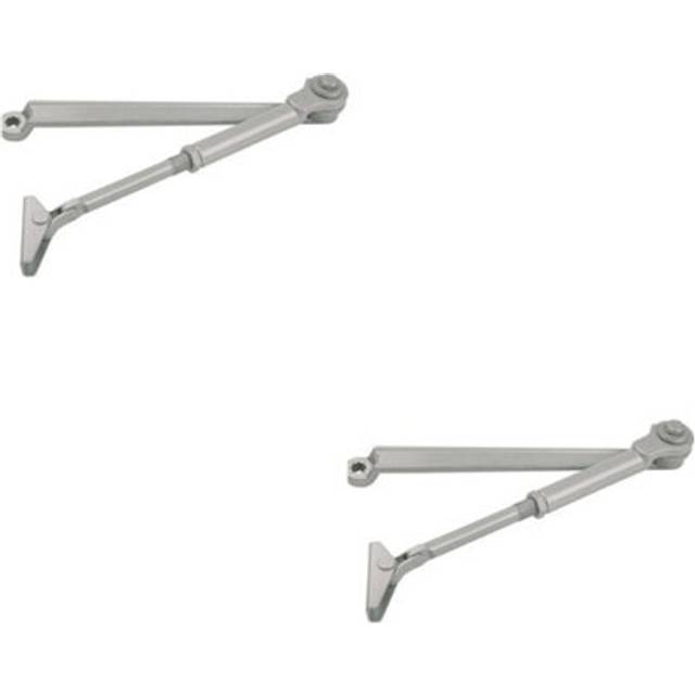 2 pack overhead door closer spare arm automatic hold open pivot bar silver