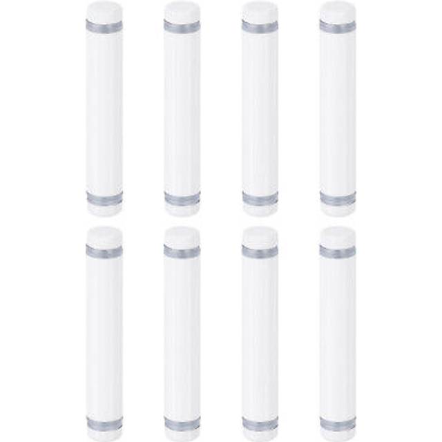 8pcs sign standoff screw, 1/2"x2.76" stainless steel advertising screw, white