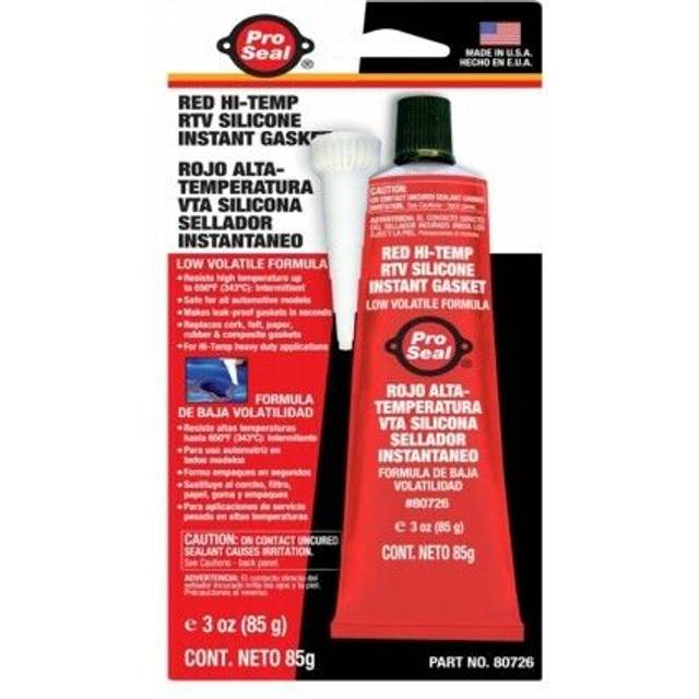 Pacer Technology 80726 Sealant Red Hi-temp RTV Silicone 3oztube
