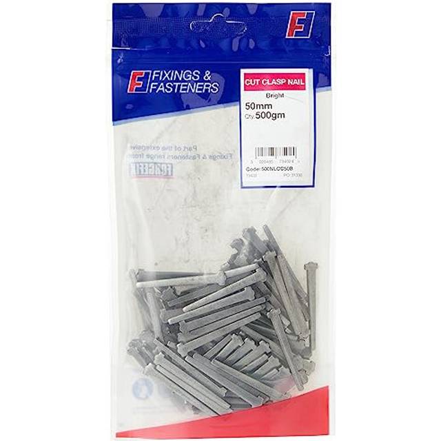 Cut Clasp Nails | 50mm | Bright | Bag 500gm