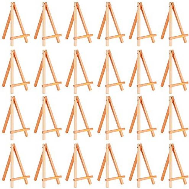 eBoot 24 Pack Mini Wood Display Easel (6.25 Inch)