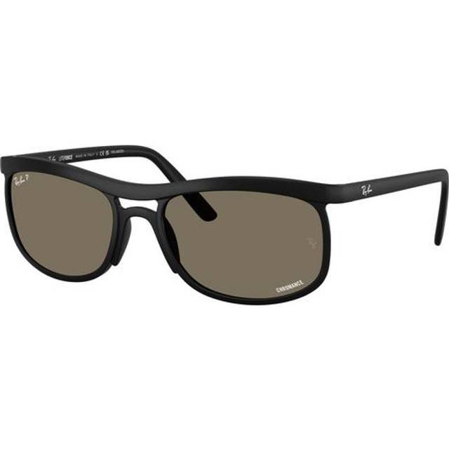 Ray - Ban Unisex RB4452CH 601S87 Solglasögon Titt Svart Grå Fyrkantig Polariserad