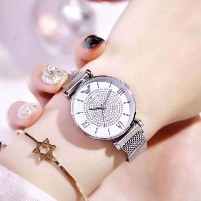 (C) Women's Watches Internet Celebrity Fashion Diamond Studded Magnetic Watches - Specified