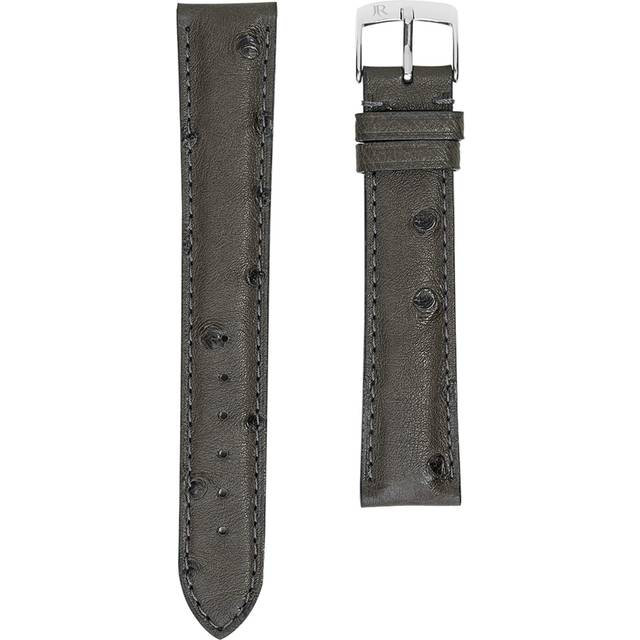 Jean Rousseau Classic 3.5 Ostrich Leather Watch Strap - Grey