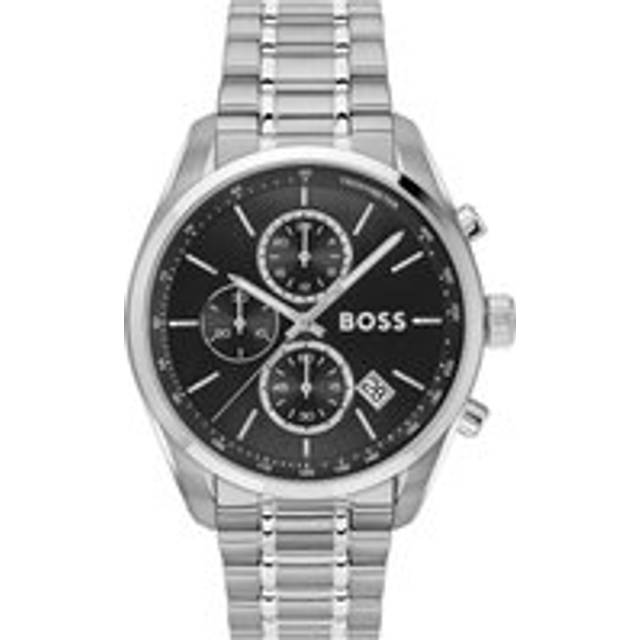 BOSS Mens Grand Prix 44 Black Chronograph Watch 1514251