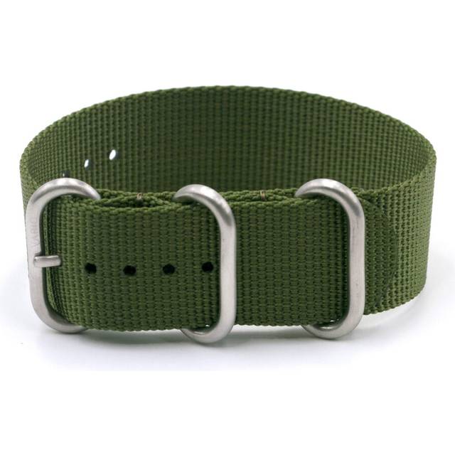 Military Dive Ballistic Nylon Olive Green Premium Replacement Watch Band (20mm)