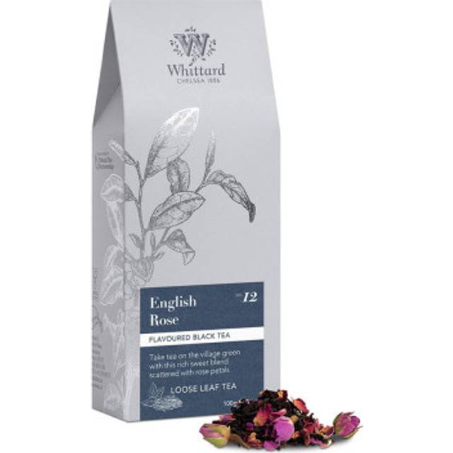 English Rose Loose Tea Pouch 100g - Whittard - Black
