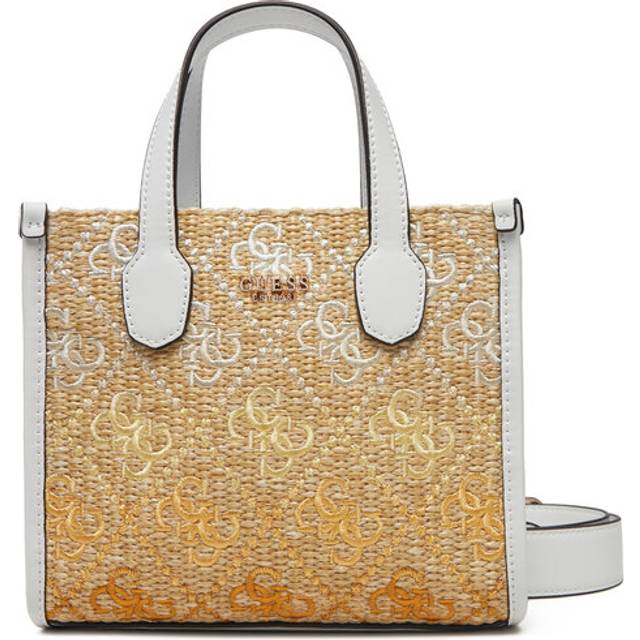 Guess Silvana 4G Logo Mini Handbag - White - T/U