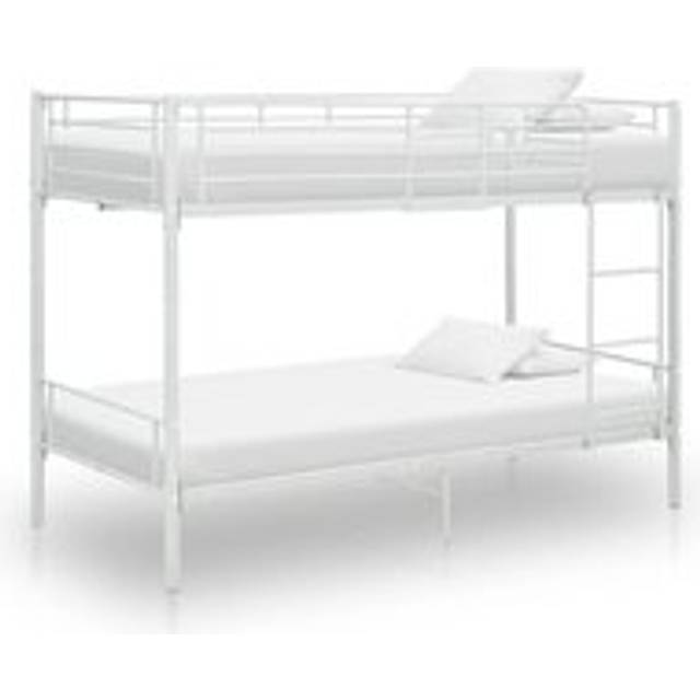 Bunk Bed White Metal 90x200 cm - One Size